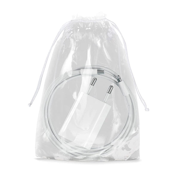 3" x 5" Clear Drawstring 1.5 mil PP Pull-Tite Bags