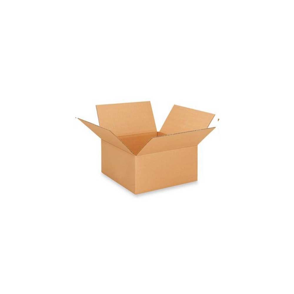 12-3/8" x 12-3/8" x 6-1/2" Kraft Single Wall 32 ECT Corrugated RSC Boxes