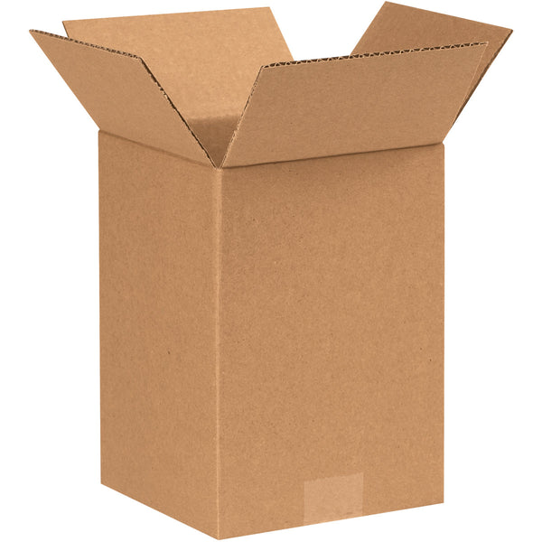 7" x 7" x 10" Kraft Single Wall 32 ECT Corrugated RSC Boxes