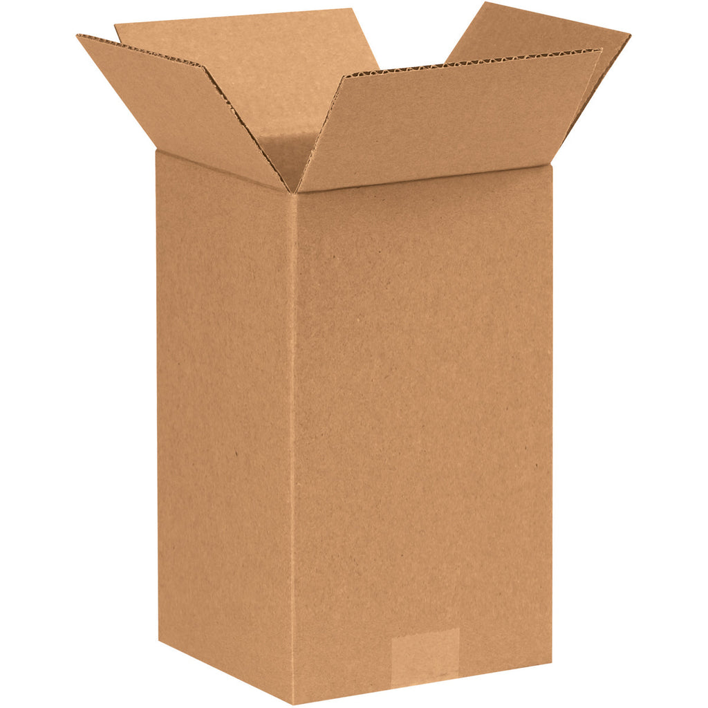 7" x 7" x 12" Kraft Single Wall 32 ECT Corrugated RSC Boxes