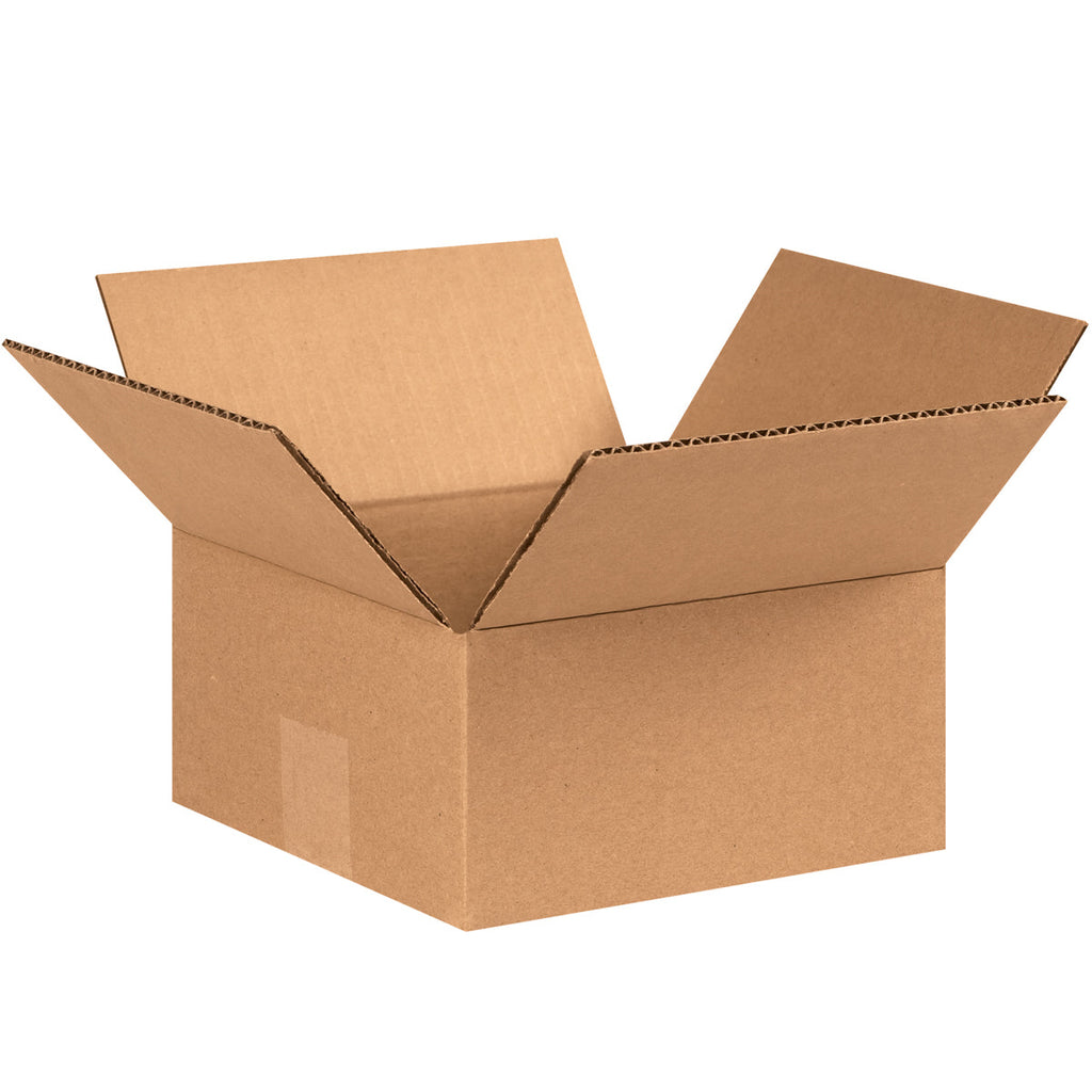 7" x 7" x 3" Kraft Single Wall 32 ECT Corrugated RSC Boxes