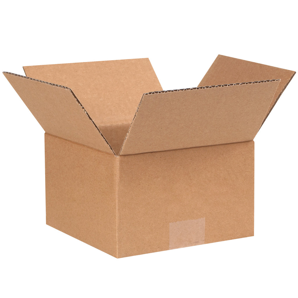 7" x 7" x 4" Kraft Single Wall 32 ECT Corrugated RSC Boxes