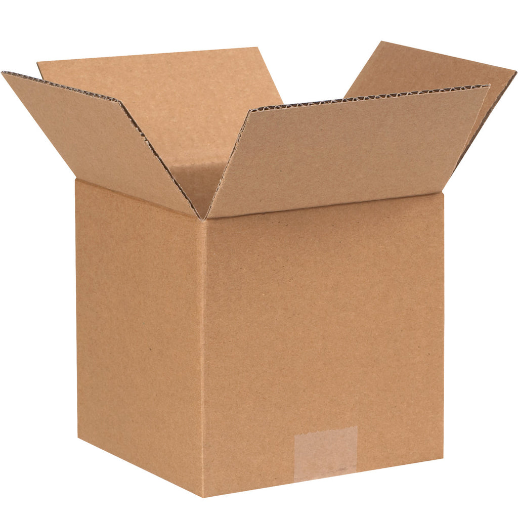 7" x 7" x 7" Kraft Single Wall 32 ECT Corrugated RSC Boxes