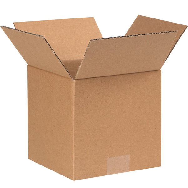 7" x 7" x 7" Kraft Single Wall 32 ECT Corrugated RSC Boxes