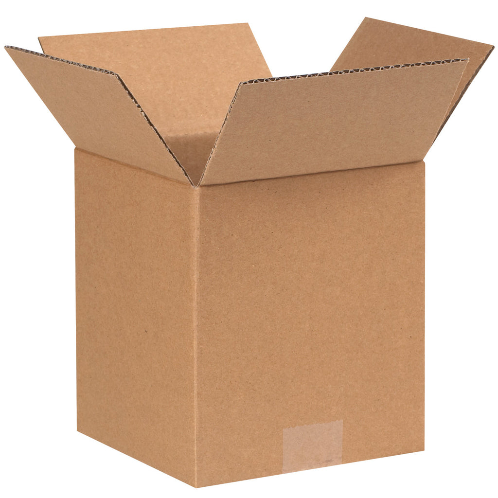7" x 7" x 8" Kraft Single Wall 32 ECT Corrugated RSC Boxes
