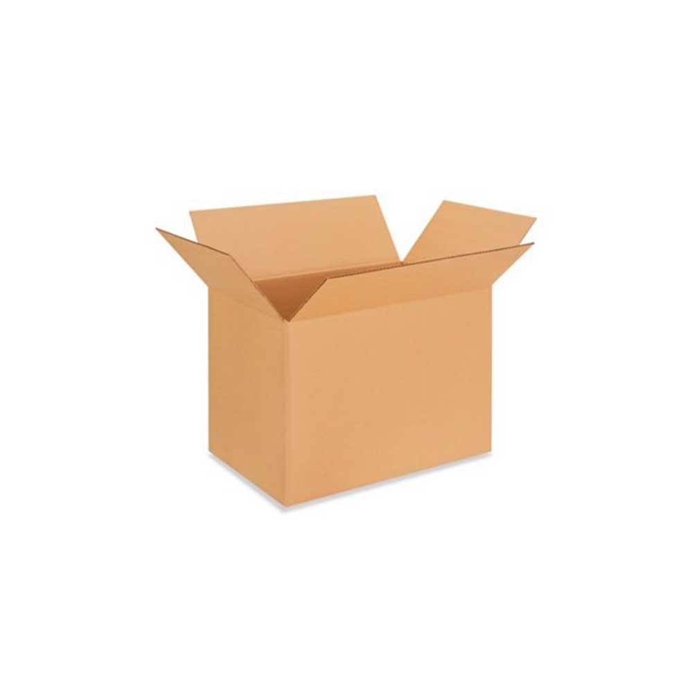 19" x 12-1/2" x 13-3/4" Kraft Single Wall 32 ECT Corrugated RSC Boxes