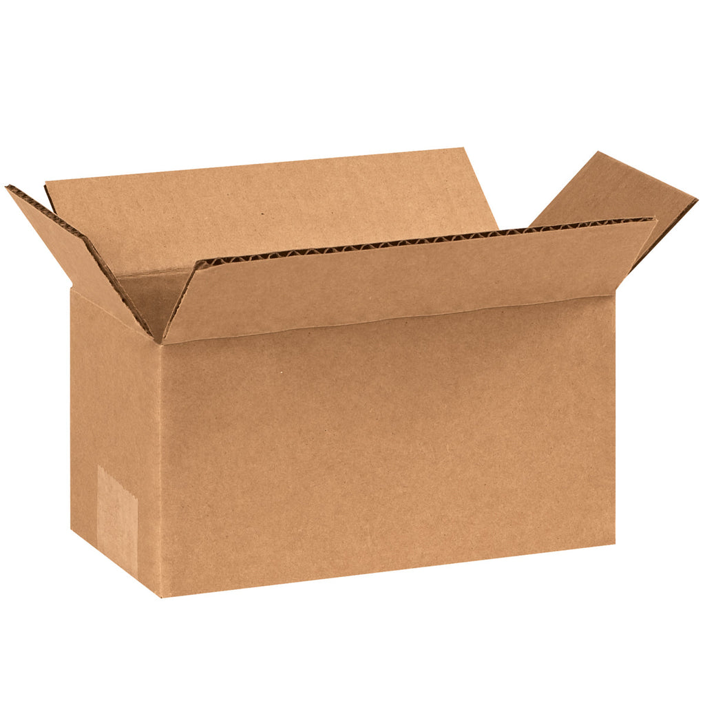 8" x 4" x 4" White Exterior / Kraft Interior Single Wall 32 ECT Corrugated OEM Mailers