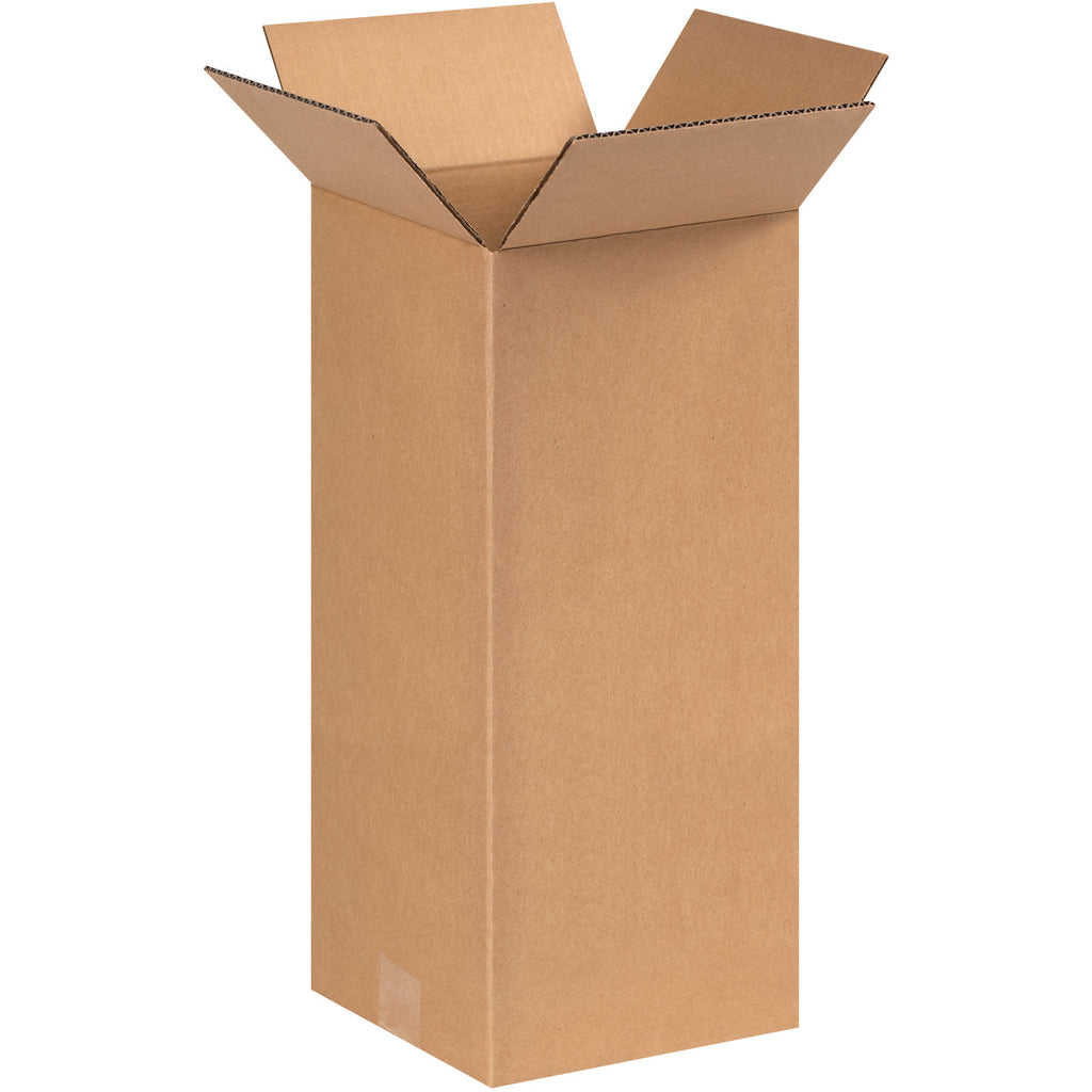 8" x 8" x 17" Kraft Single Wall 32 ECT Corrugated RSC Boxes