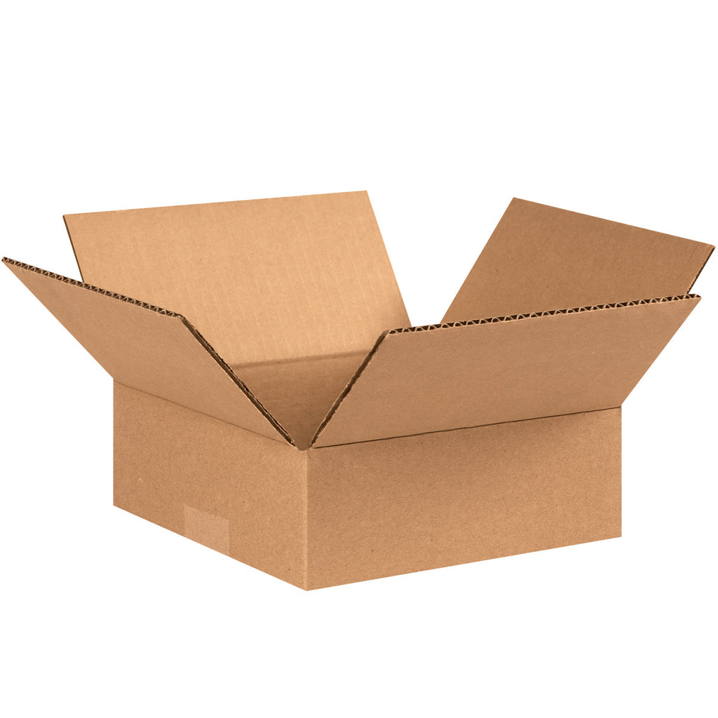 8" x 8" x 3" Kraft Single Wall 32 ECT Corrugated RSC Boxes