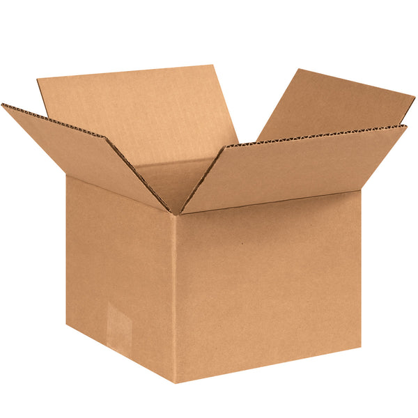 8" x 8" x 6" Kraft Single Wall 32 ECT Corrugated RSC Boxes