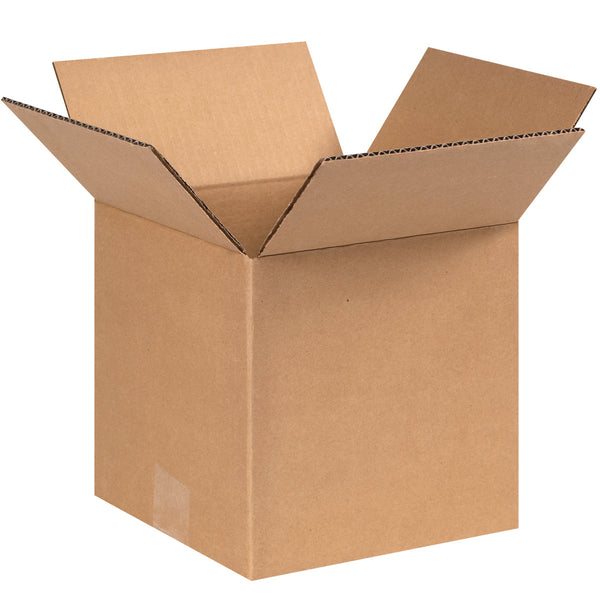 8" x 8" x 8" Kraft Single Wall 40 ECT Corrugated RSC Boxes