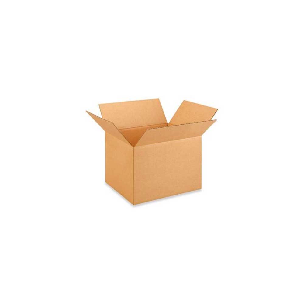 13-3/4" x 12-9/16" x 10-3/8" Kraft Single Wall 32 ECT Corrugated RSC Boxes