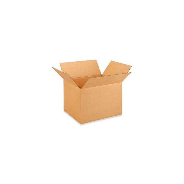 13-3/4" x 12-9/16" x 10-3/8" Kraft Single Wall 32 ECT Corrugated RSC Boxes