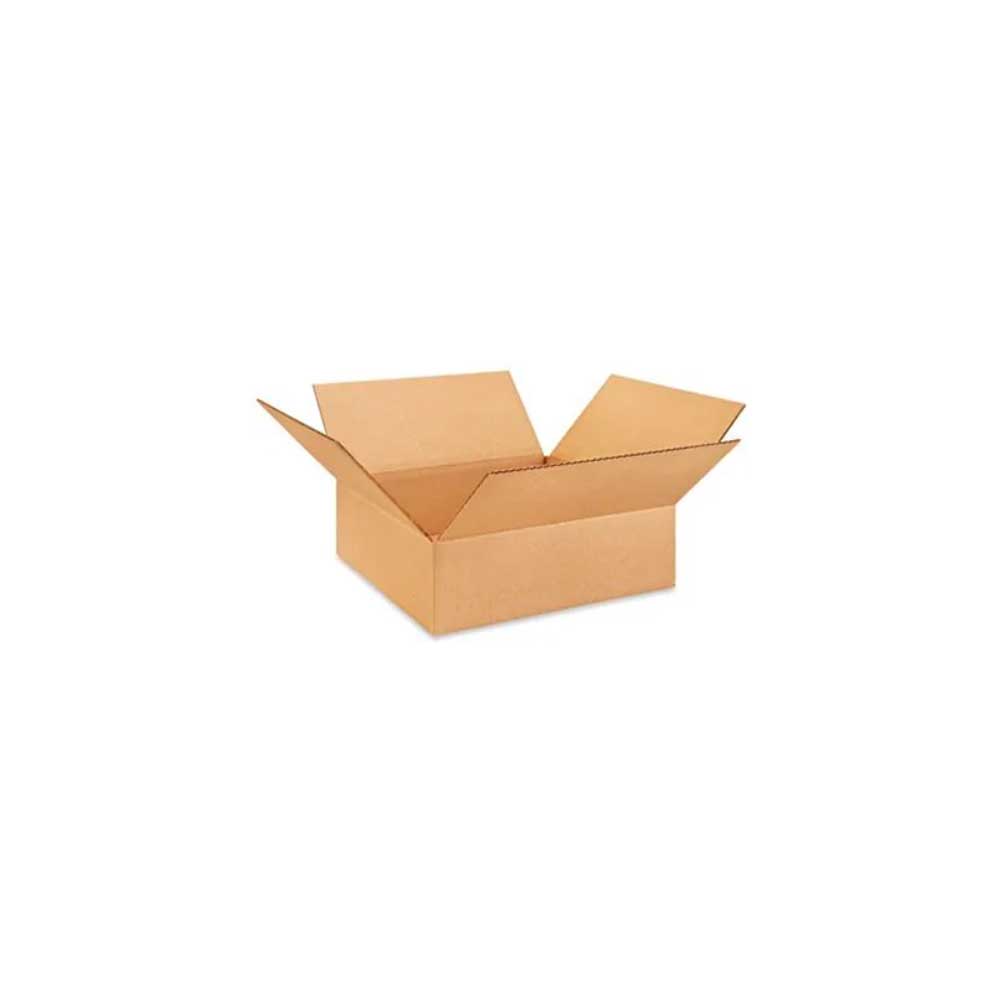 12-3/8" x 12-3/8" x 4-1/2" Kraft Single Wall 32 ECT Corrugated RSC Boxes