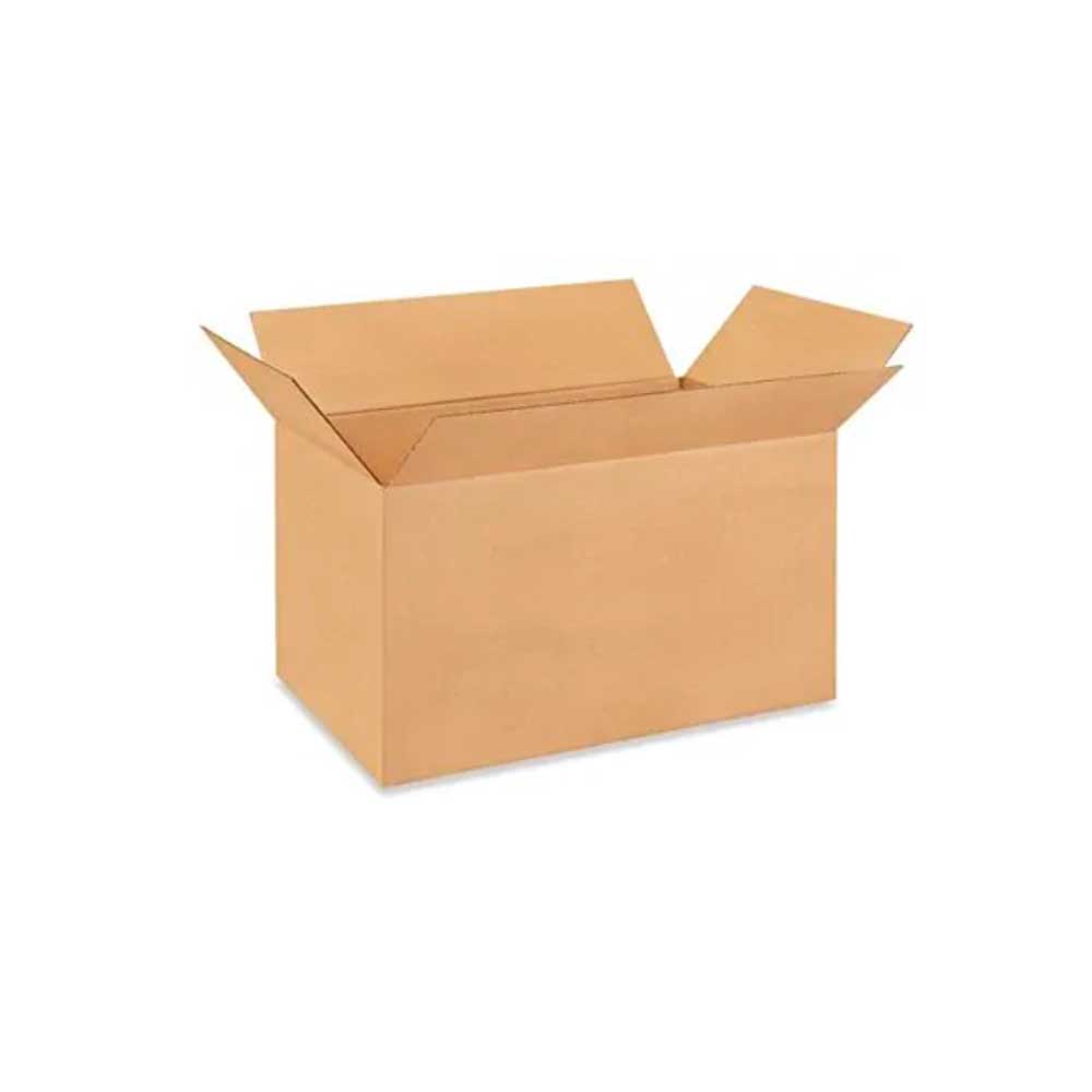 24" x 14" x 14-3/8" Kraft Single Wall 200# Corrugated RSC Boxes