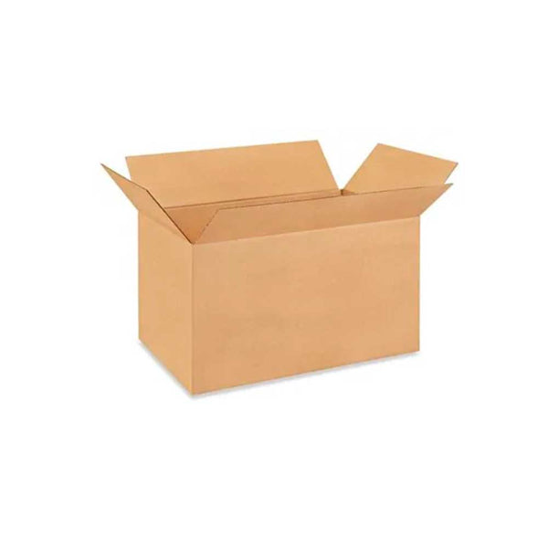 24" x 14" x 14-3/8" Kraft Single Wall 200# Corrugated RSC Boxes