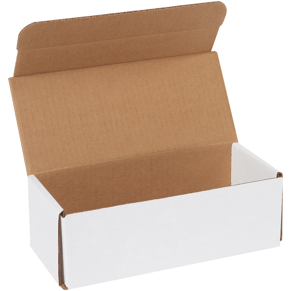 9" x 3" x 2" White Exterior / Kraft Interior Single Wall 32 ECT Corrugated OEM Mailers