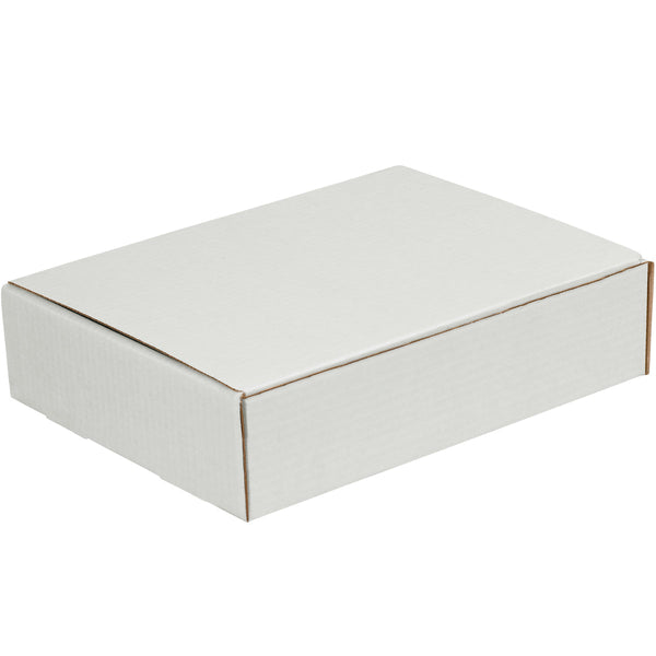 9" x 6" x 1" White Exterior / Kraft Interior Single Wall 32 ECT Corrugated RETT Boxes