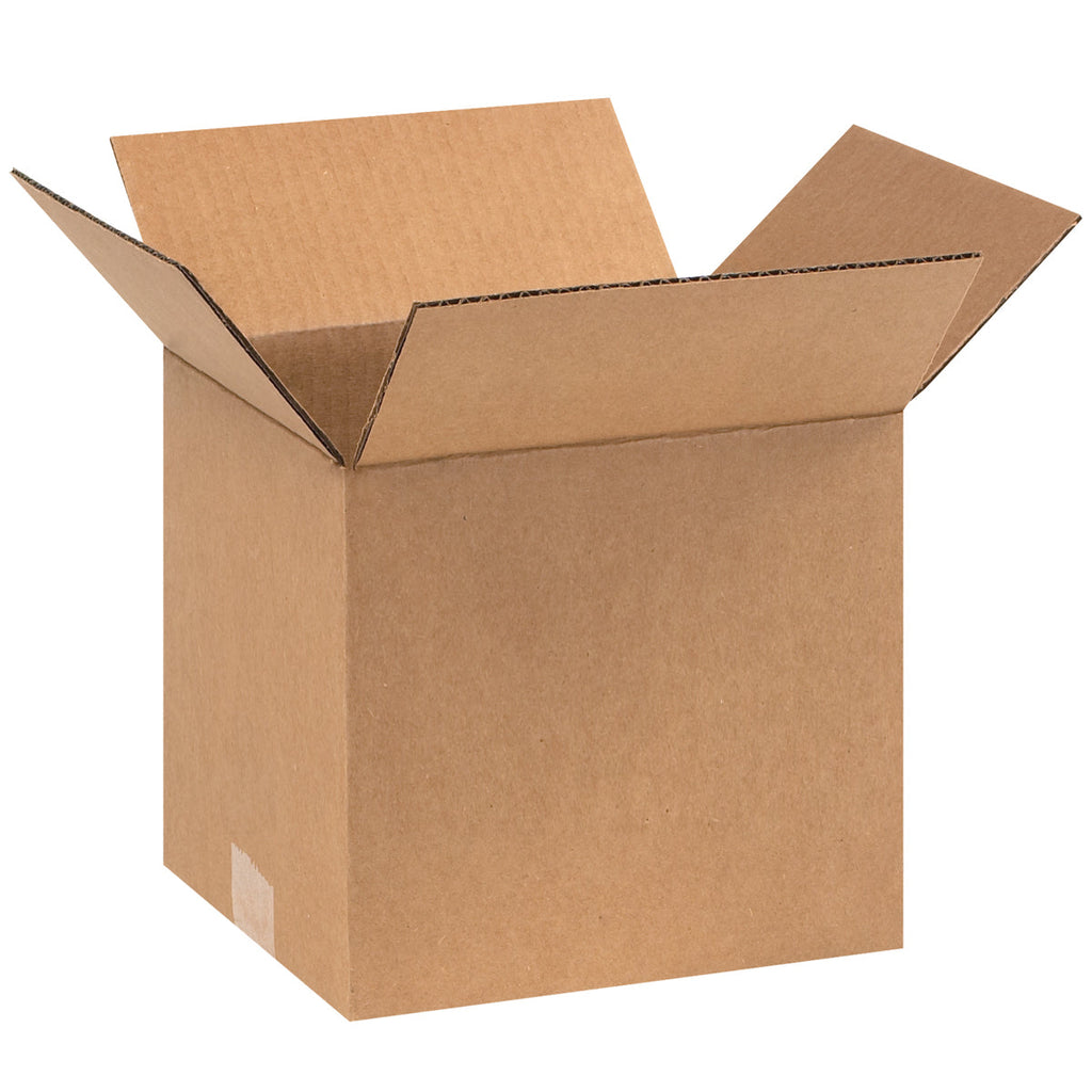 9" x 8" x 8" Kraft Single Wall 32 ECT Corrugated RSC Boxes