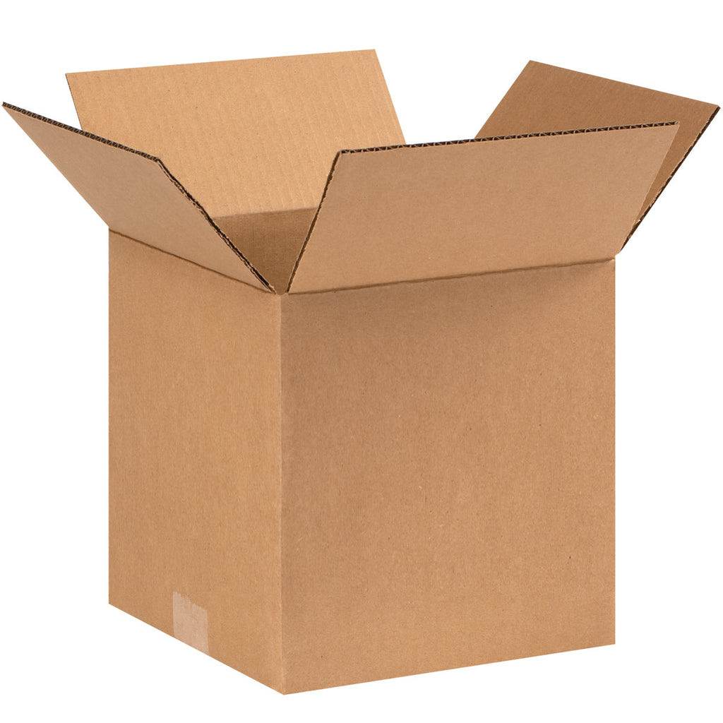 9" x 9" x 9" Kraft Single Wall 32 ECT Corrugated RSC Boxes