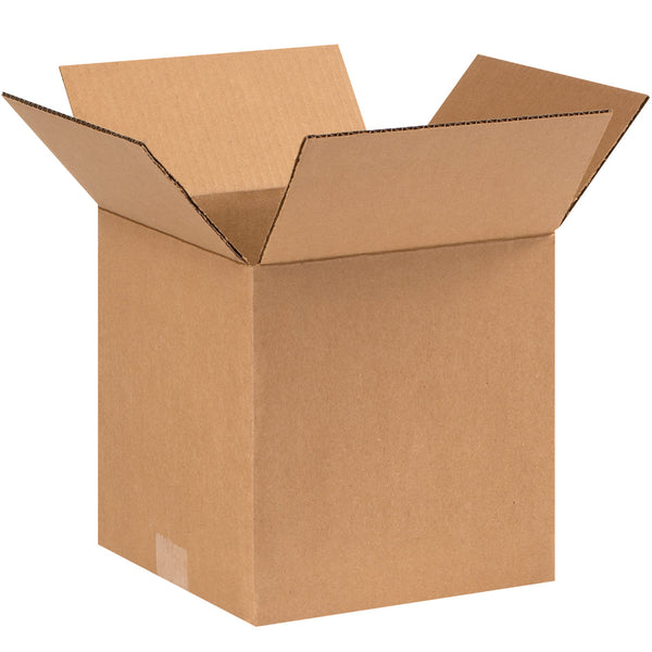9" x 9" x 9" Kraft Single Wall 32 ECT Corrugated RSC Boxes
