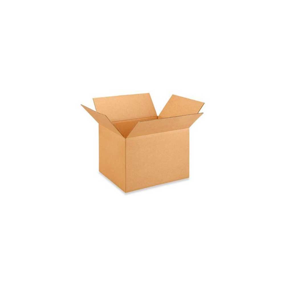13-1/2" x 12-1/2" x 10" Kraft Single Wall 32 ECT Corrugated RSC Boxes