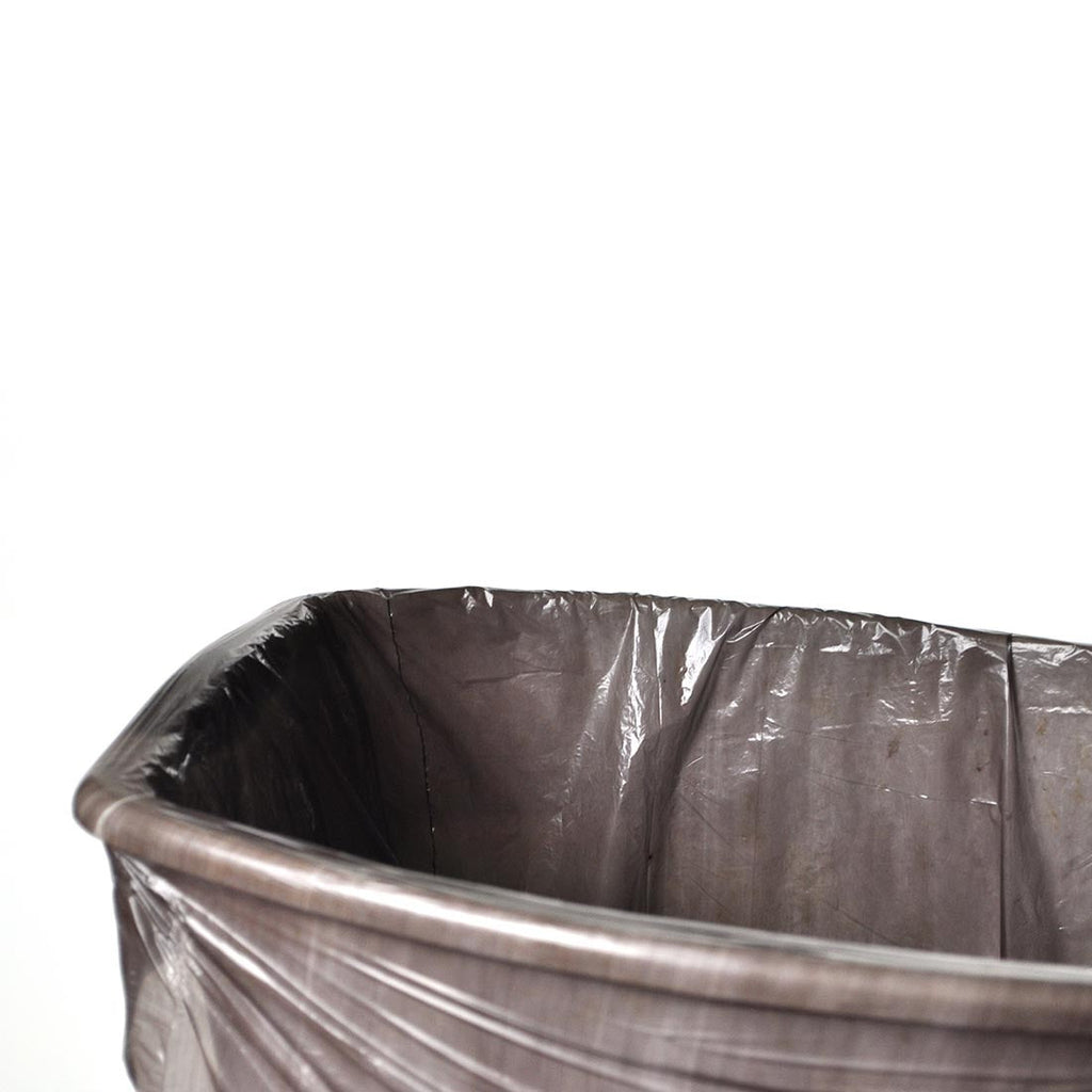 23" x 10" x 39" Brown Standard Gauge, 33 gal. 0.6 mil LLDPE Trash Can Liner Bags