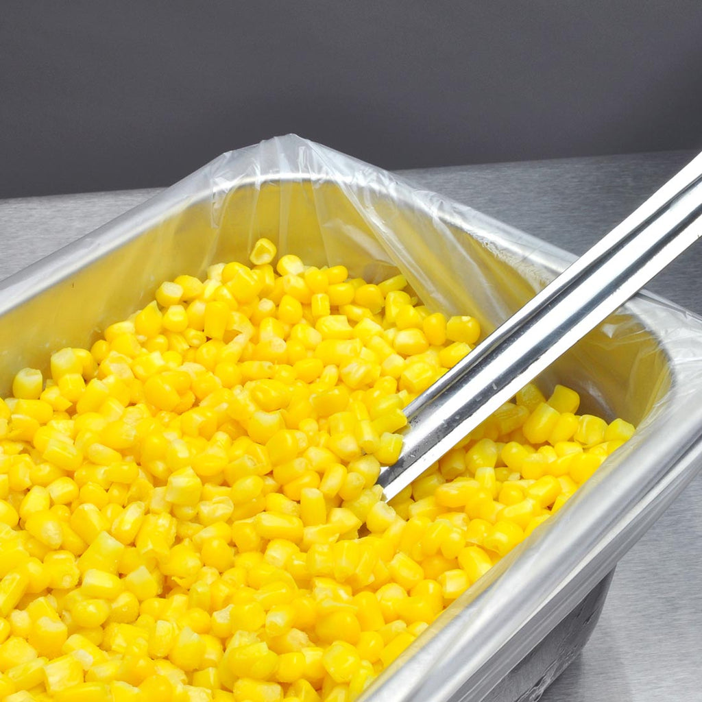 18" x 14" Clear Twist Tie, on Roll 0.5 mil HDPE Table Pan Liner Bags