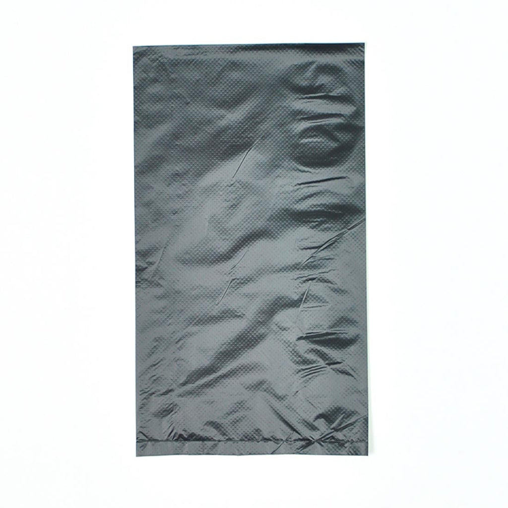 20" x 4" x 30" Black 0.8 mil HDPE Merchandise Bags
