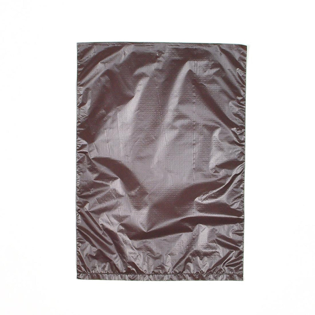 20" x 4" x 30" Chocolate 0.8 mil HDPE Merchandise Bags