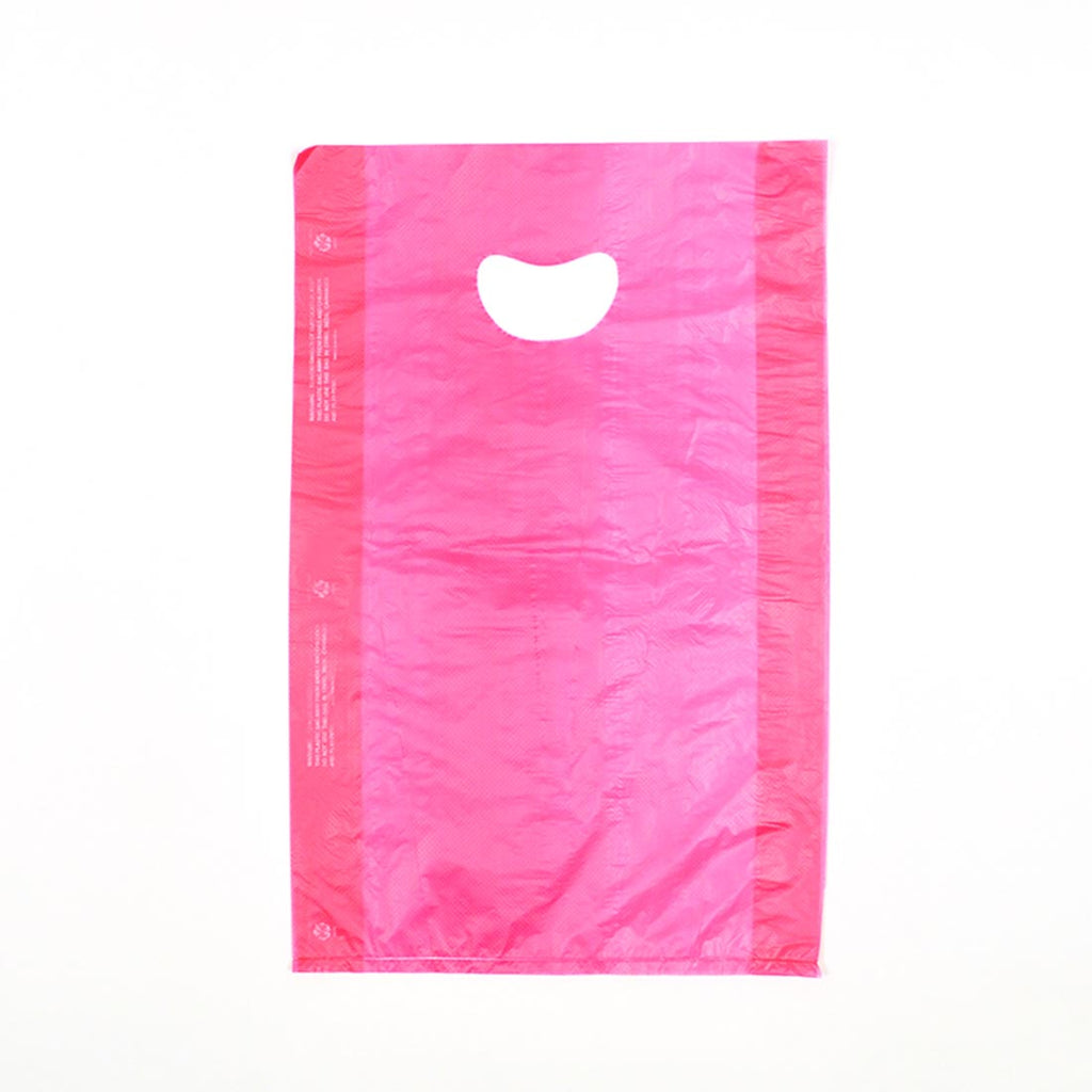 13" x 3" x 21" Red 0.7 mil HDPE Merchandise Bags