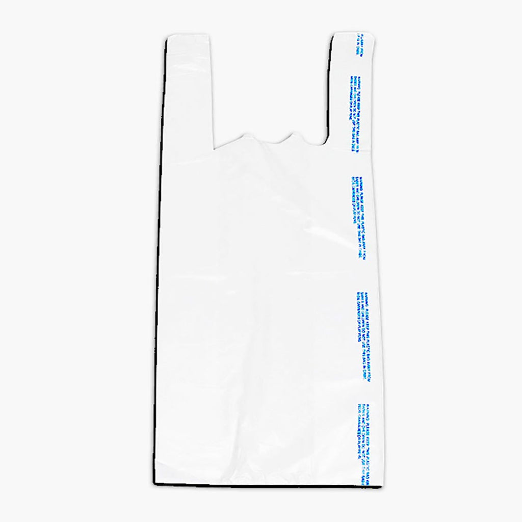 9" x 5" x 23" 0.6 mil HDPE T-Shirt Bags