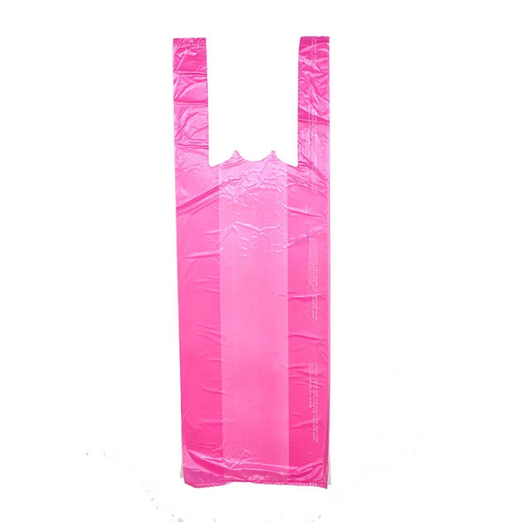 10" x 6" x 21" 0.6 mil HDPE T-Shirt Bags