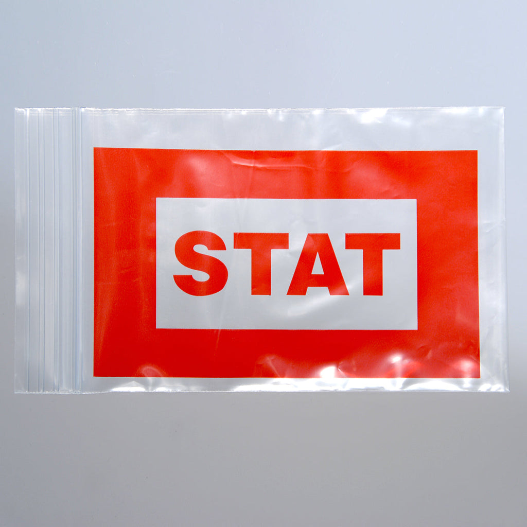 6" x 9" Clear Zipper 2 mil LDPE "STAT" Bags