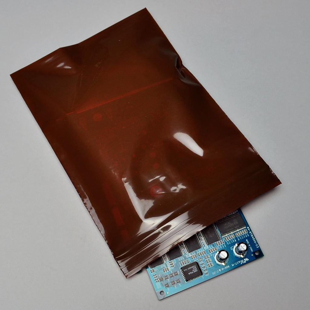 8" x 14" Amber Zipper 3 mil LDPE UV Protected Bags