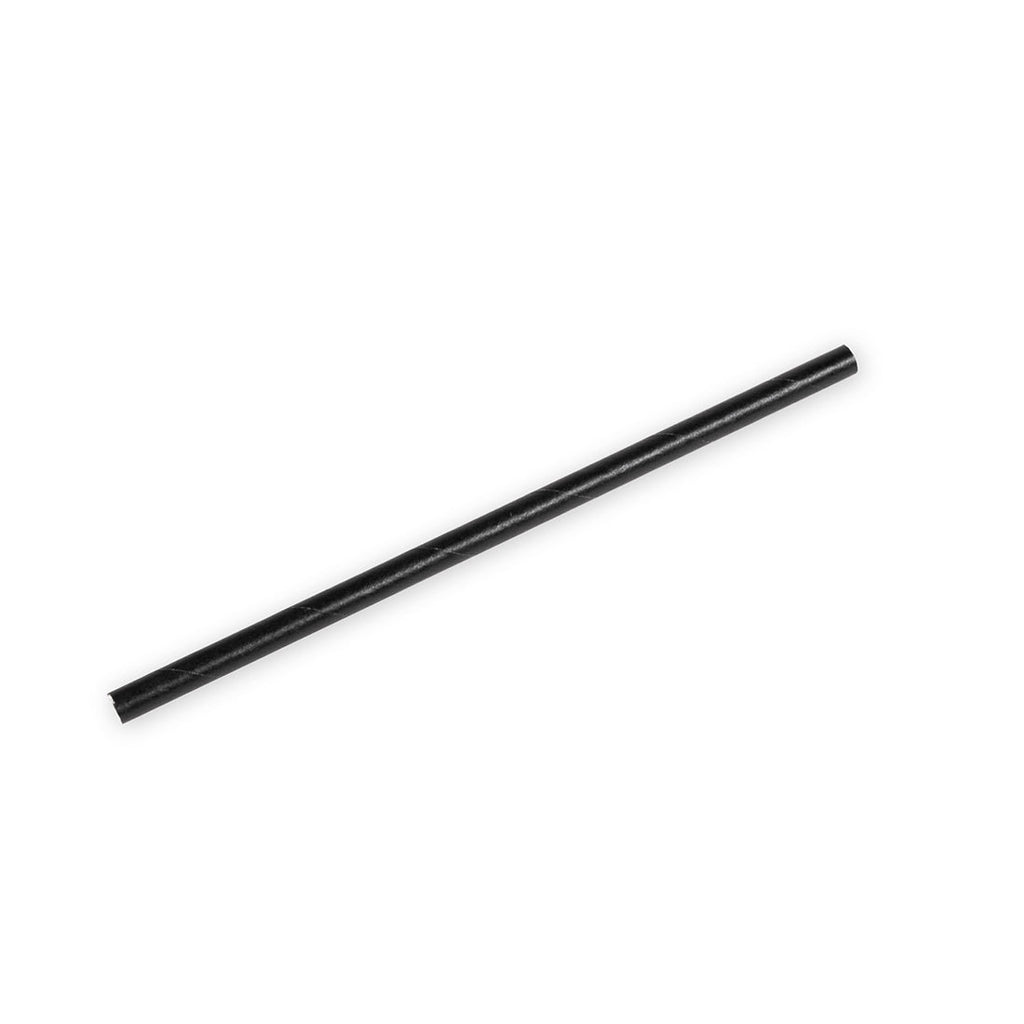 0.248" x 5-3/4" Black Unwrapped Cocktail Stirrers