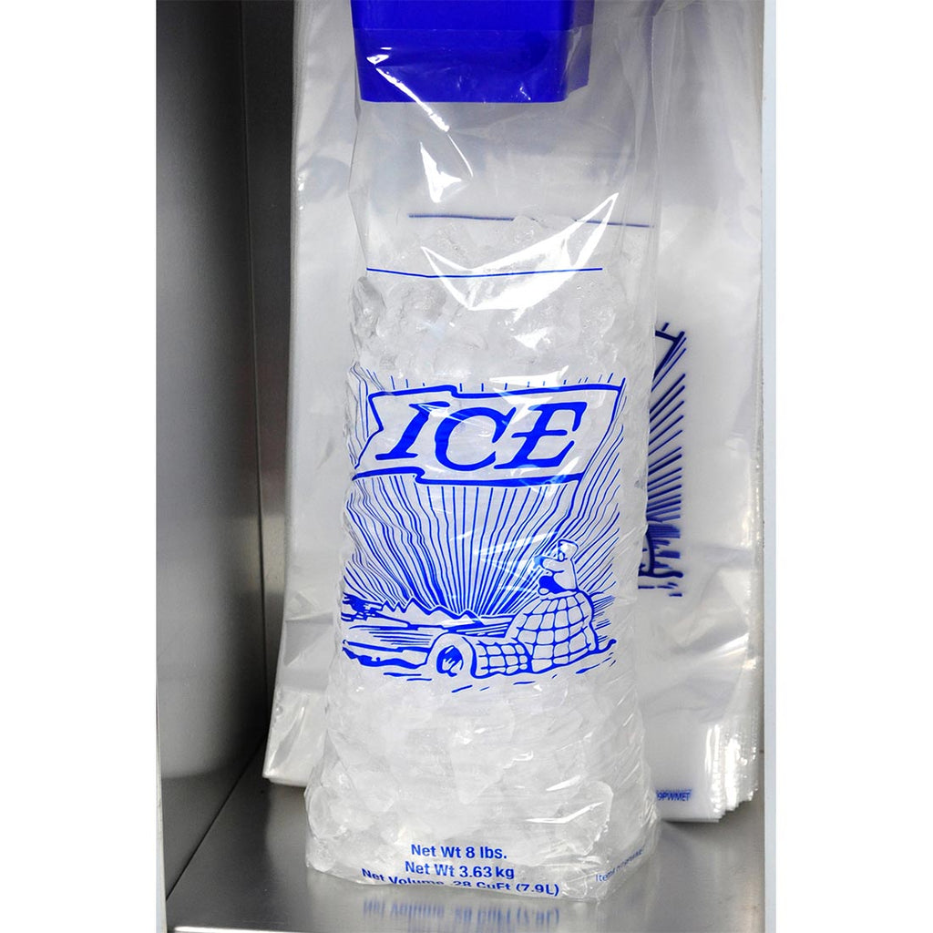 12" x 19 + 4 BG + 1-1/2 LP" Clear 1.25 mil LDPE/MET Printed Bags