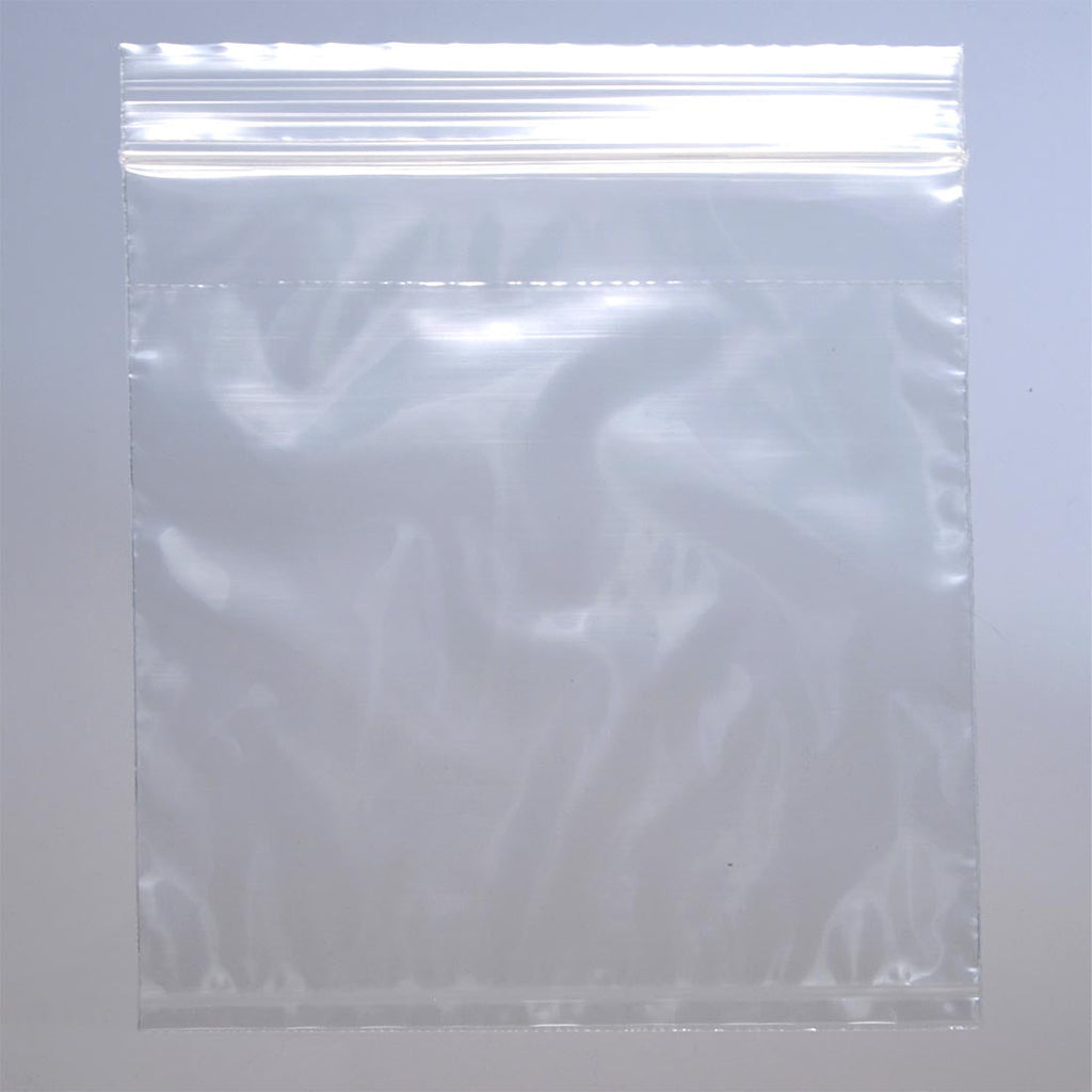 6" x 6" Clear Zipper, 3-Wall 2 mil LDPE Specimen Transfer Bags