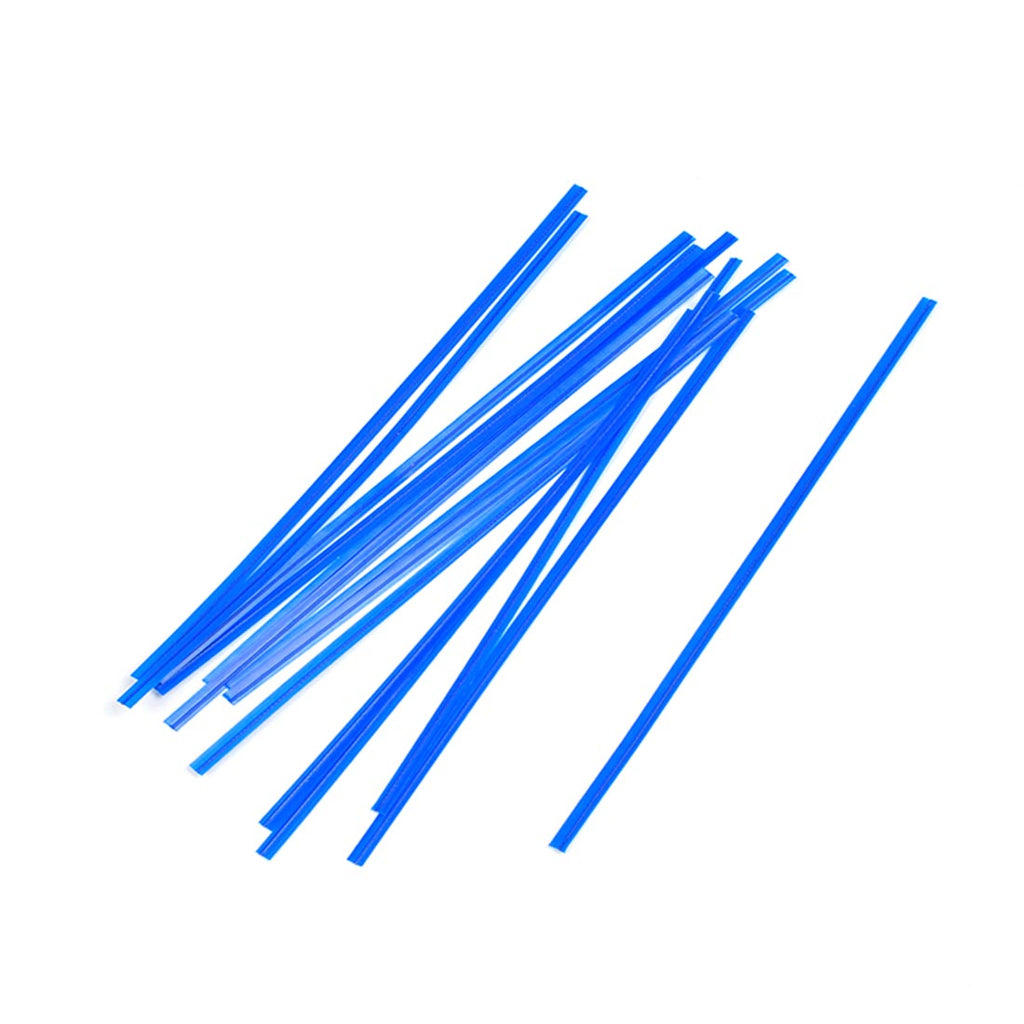 4" Blue Paper Covered Bag Ties
