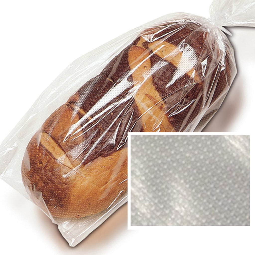 11" x 20 + 1-1/2 LP" Clear Micro-Perf 1 mil PP Bread Bags