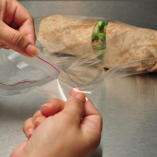 10" x 8 + 3 LP" Clear Co-Extruded, Lip and Tape 1.25 mil PPE Resealable Bags