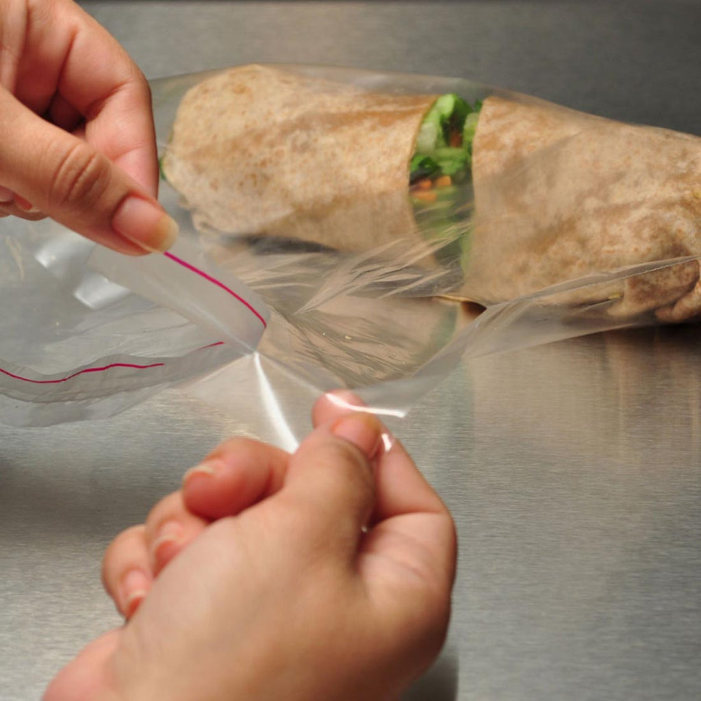 14" x 7 + 3 LP" Clear Co-Extruded, Lip and Tape 1.25 mil PPE Resealable Bags