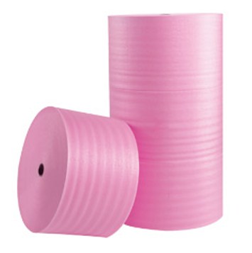 48" x 125' x 1/2" White Non-Perforated Roll Foam Wrap Packing Materials