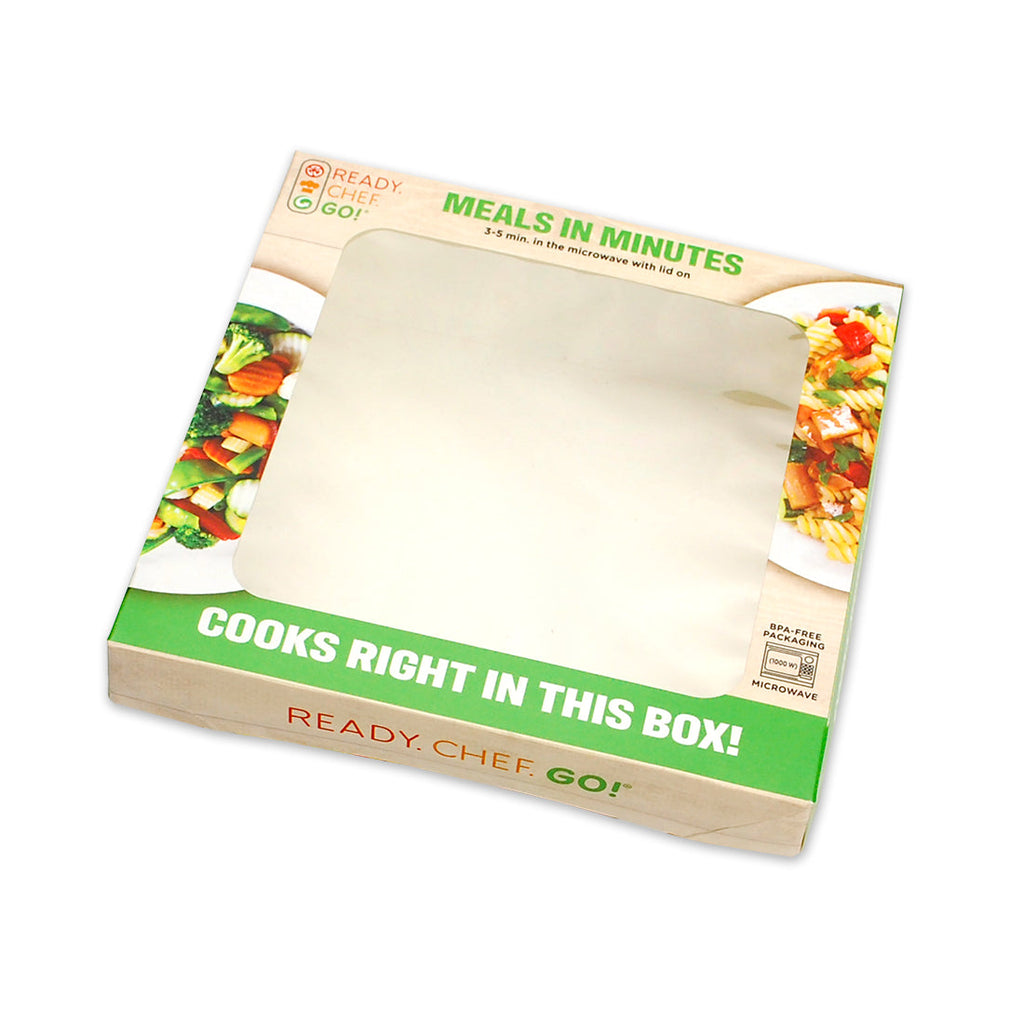 6.2" x 6.2" x 1" Lid with Clear Window, Medium Microwavable Containers