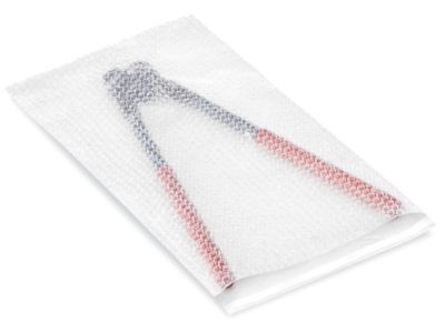 12" x 23-1/2" Clear Self-Seal Bubble Pouches