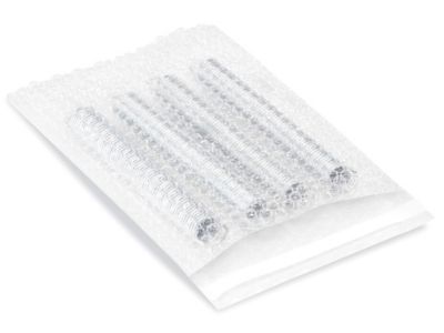 7" x 11-1/2" Clear Self-Seal Bubble Pouches