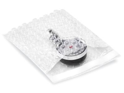 4" x 5-1/2" Clear Self-Seal Bubble Pouches