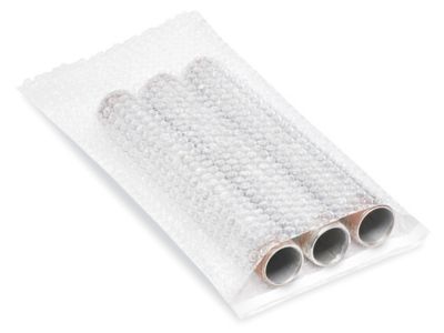 8" x 15-1/2" Clear Self-Seal Bubble Pouches