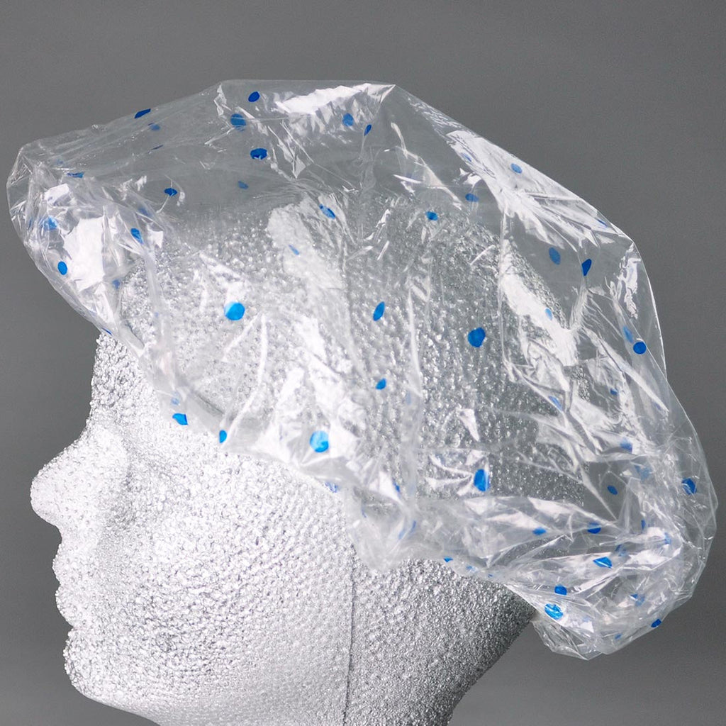 0 Natural Elastic 0.8 mil LDPE Shower Caps
