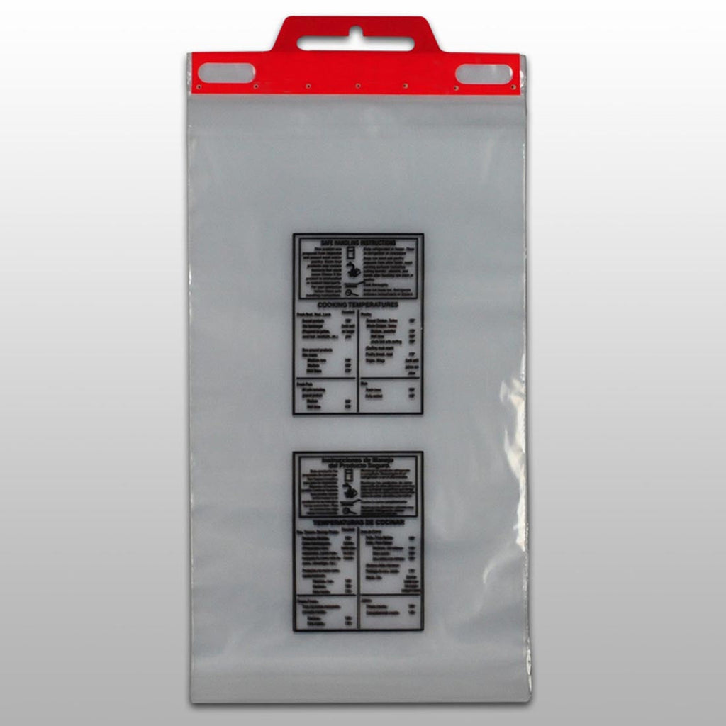 12" x 18 + 2 LP" Clear 1.5 mil LDPE Food Bags